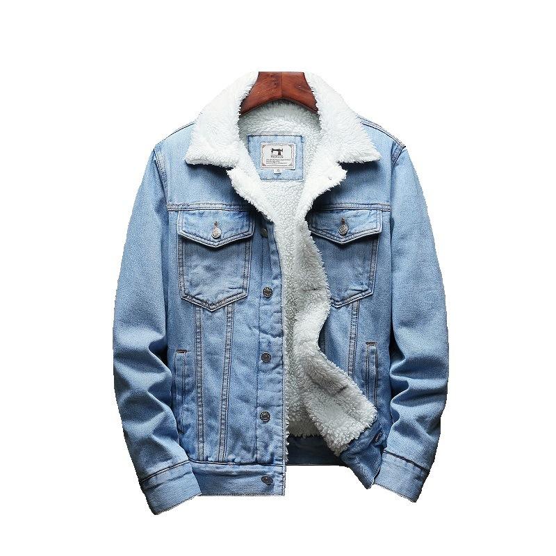Fall Jeans Jacket with Fur